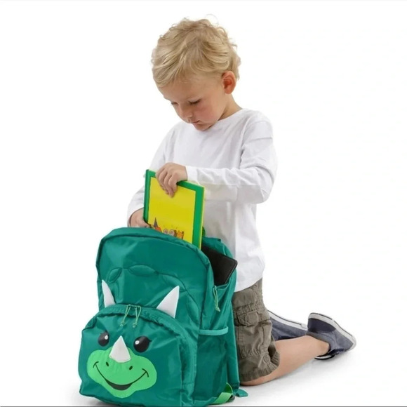 NWT Firefly! Outdoor Gear Chip the Dinosaur Kid's Backpack green 15 Liters unise - Picture 4 of 11